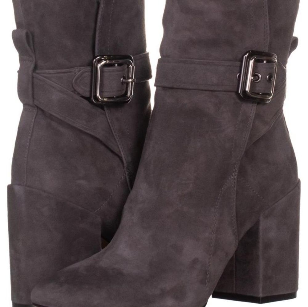 Vince Camuto Grey Damefaris High Rise Ankle Boots